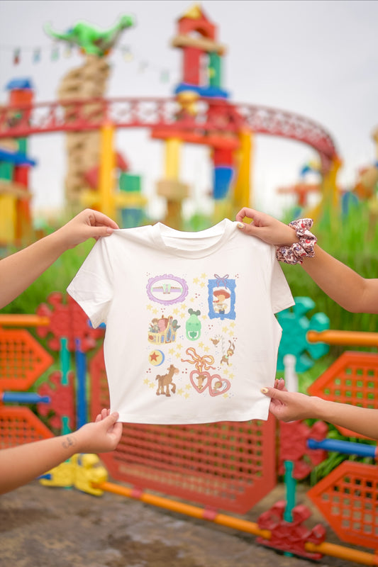 Toy Box Collage Baby Tee